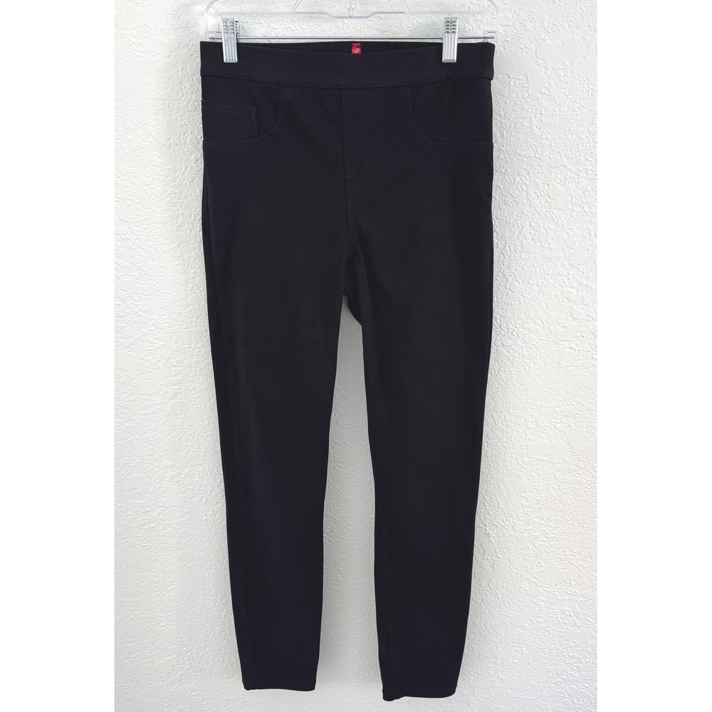 SPANX Jean-Ish Ankle Leggings High Rise Black Stretch Women's Size Medium Career